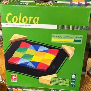 Colora Bamboo Puzzle Toy - Multicolor